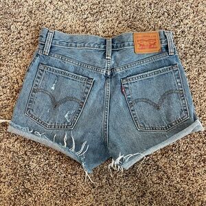 Levi's Women's Blue Denim Shorts
